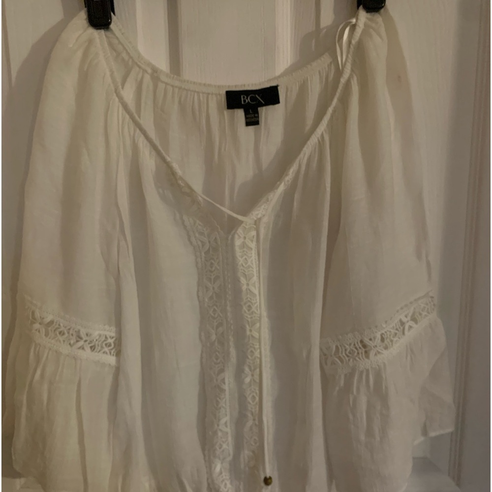 Women White causal Top size L BCX